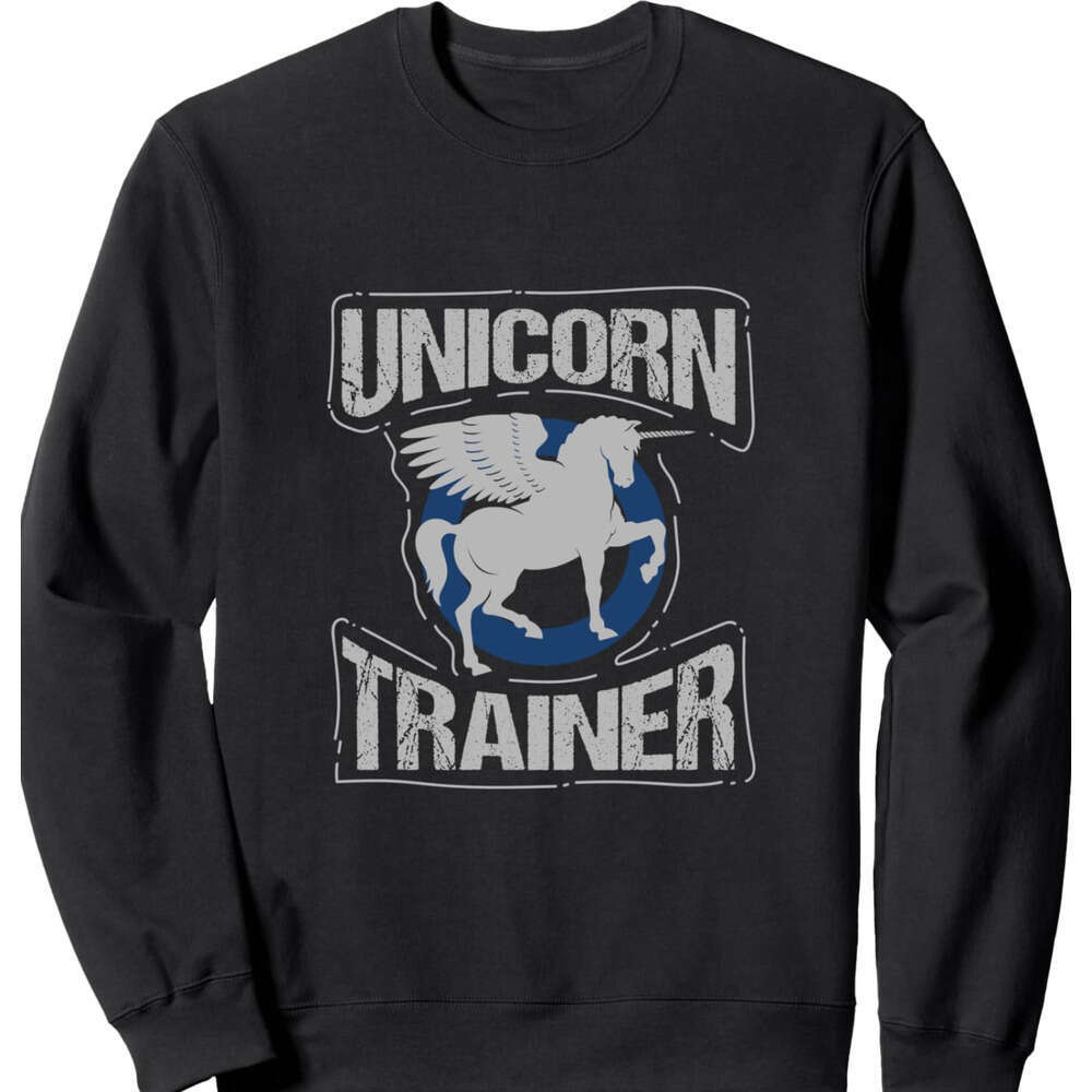 Long Sleeve Shirts For Men Sweatshirt Trainer Magical Unicorn Party Funny Gift Sweatshirt Graphic Tee Streetwear Casual Tops Clothes sweatshirts