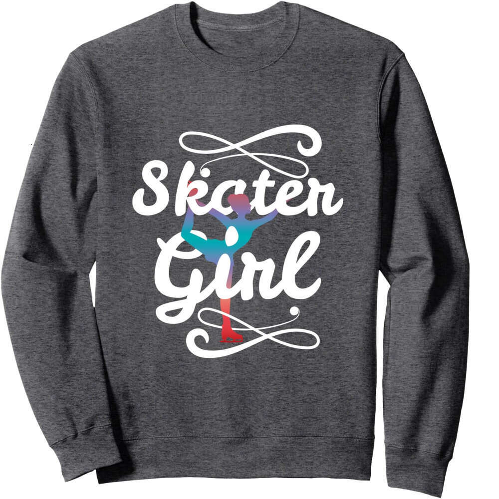 Long Sleeve Shirts For Men Sweatshirt Retro Ice Skating Girl Fun Gift Skate Lovers Sweatshirt Graphic Tee Streetwear Casual Tops Clothes sweatshirts