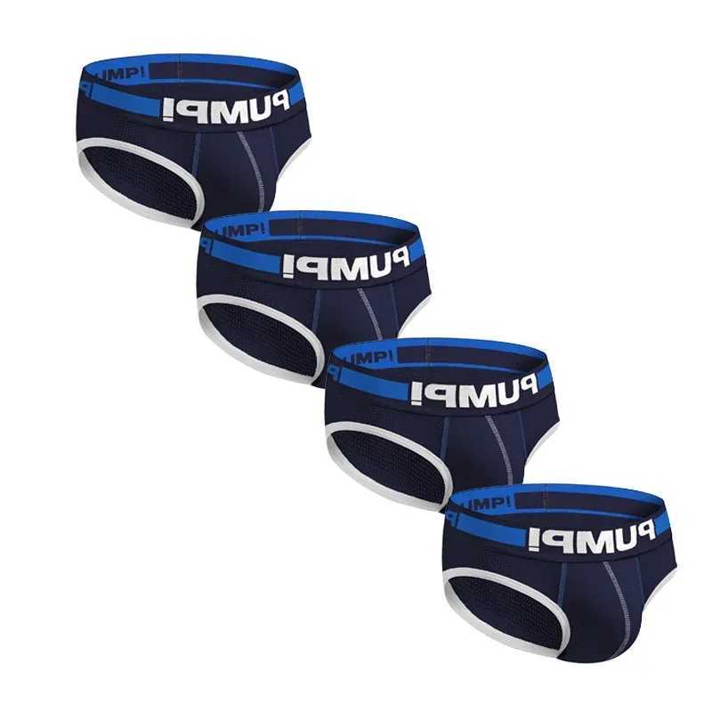 4pcs/lot Breathable Mens Slip Bikini Jockstrap Briefs Sultiple Styles Mens Panties Sexy Gay Men Underwear Sissy Men UnderpantsXJ240815
