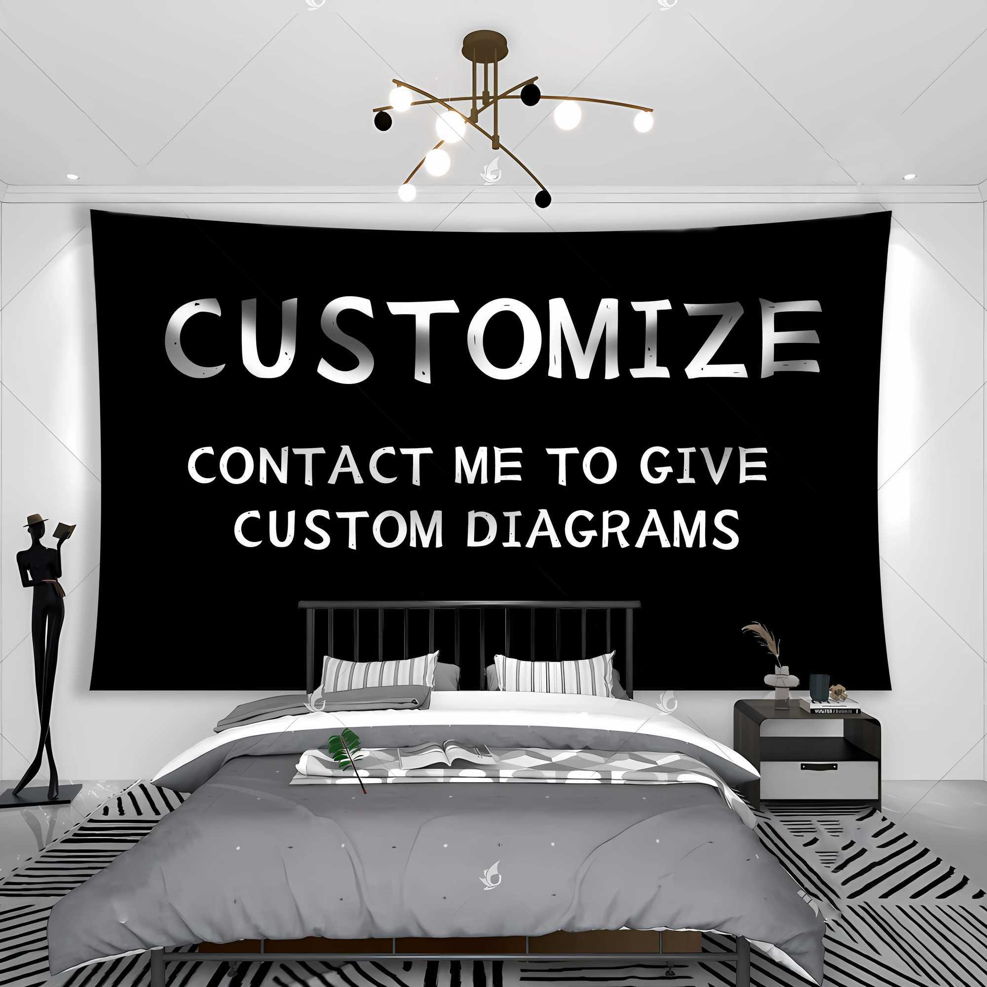 Custom Tapestry Natural Decompression Treatment Room Decoration Banner Background Flag Outdoor Decoration Y240816