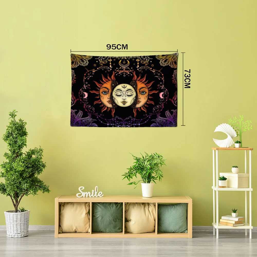 1pc Sun And Moon Tapestry Tapestry Wall Hanging Wall Decoration Room Decoration Free Installation Package Y240816