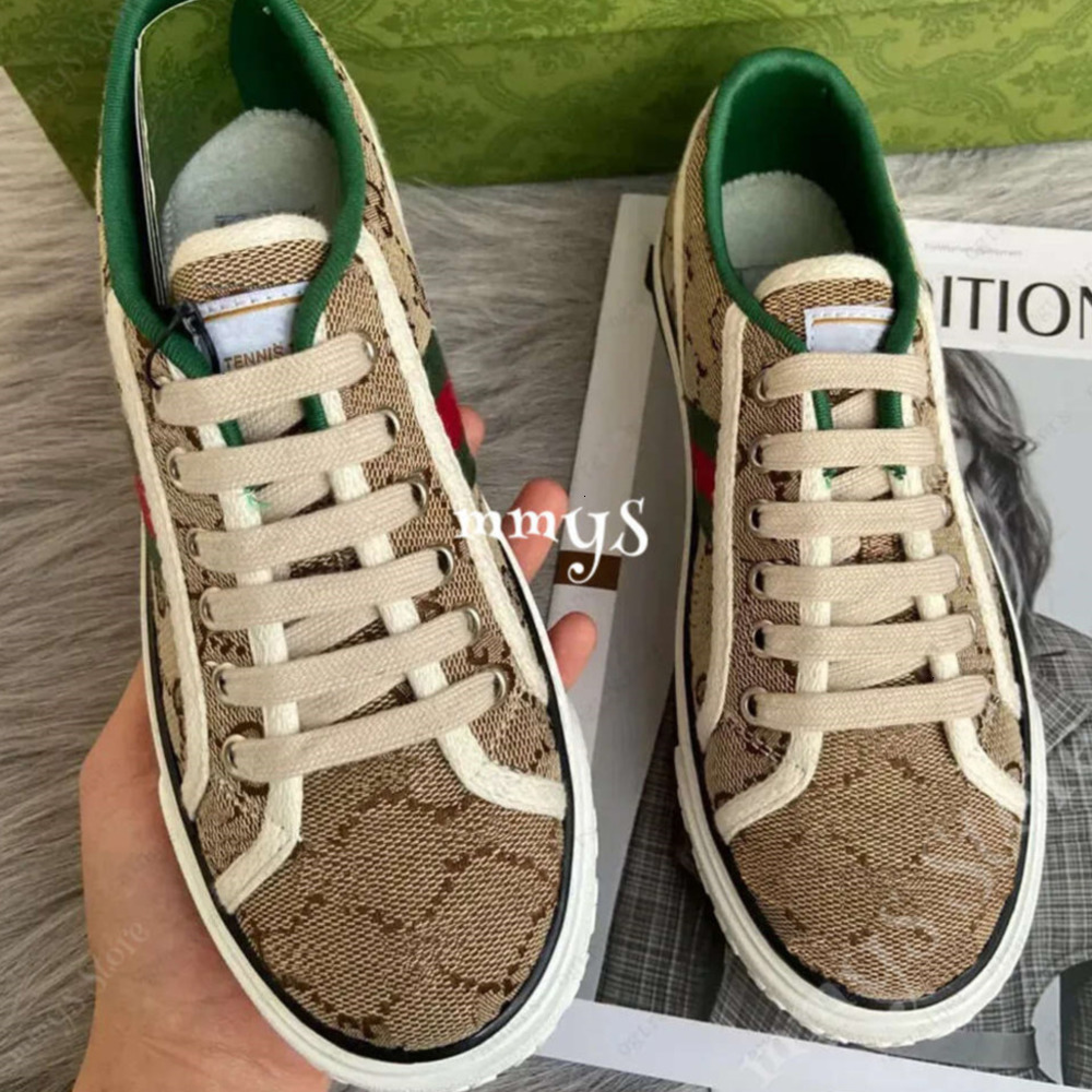 Designers Sneaker Canvas Shoes Luxurys Tennis 1977 Shoe Beige Blue Denim Femmes Chaussures Ace Rubber Sole Broidered Vintage Sneakers