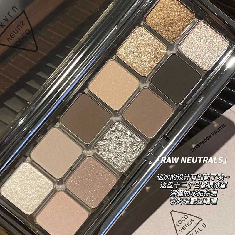 Eyeshadow Palette Matte Shimmer Glitter Eye Shadow Make Up Palette Neutral Pigmented Shimmer Shades Travel Size Eye Shadow 2024W241212