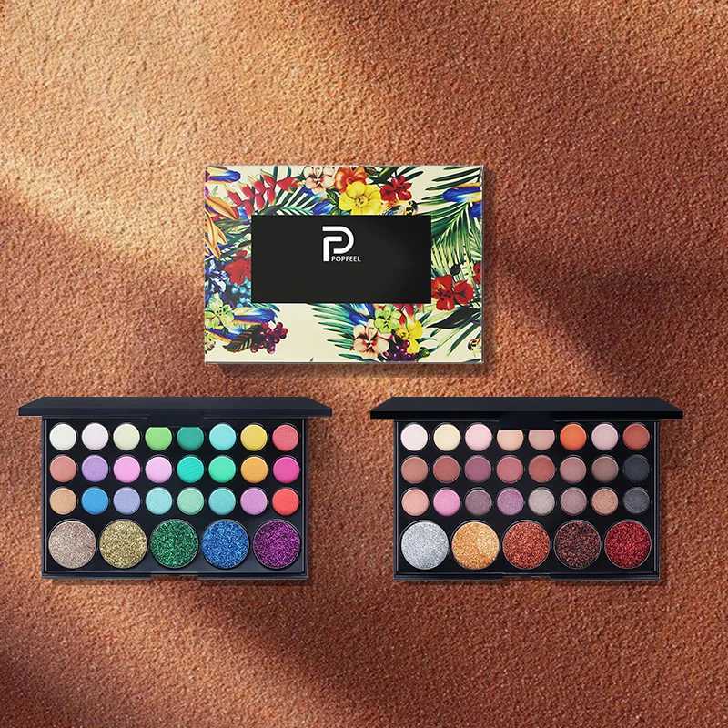 9/16/29/40 Colors Glitter Eyeshadow Palette With Makeup Mirror lescent Matte Shimmer Pigment Long Lasting Eye Shadow MakeupW241212