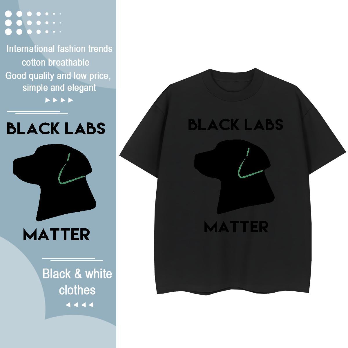 2024 Designer T Shirt For Woman Short Sleeve O-Neck 100% Cotton 230g Couples T Shirts Black Oversized dog Sports Casual Comfortable Tops