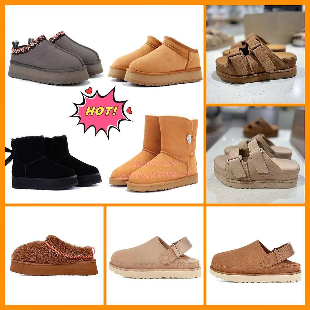 Designer Sandals Goldenstar hi slide Black Beige Slippers Clogs Golden Star Beach Sandal Cross Slides Women Men Tazz tasman slippers size 35-44