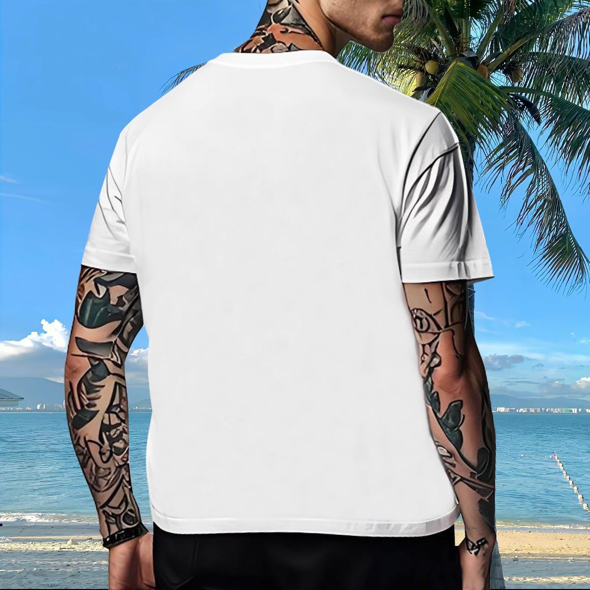 Wholesale Men Clothes T-Shirt cat Hip Hop 230g 100% Cotton Tops Crew Neck Designer T-Shirts DIY Printed