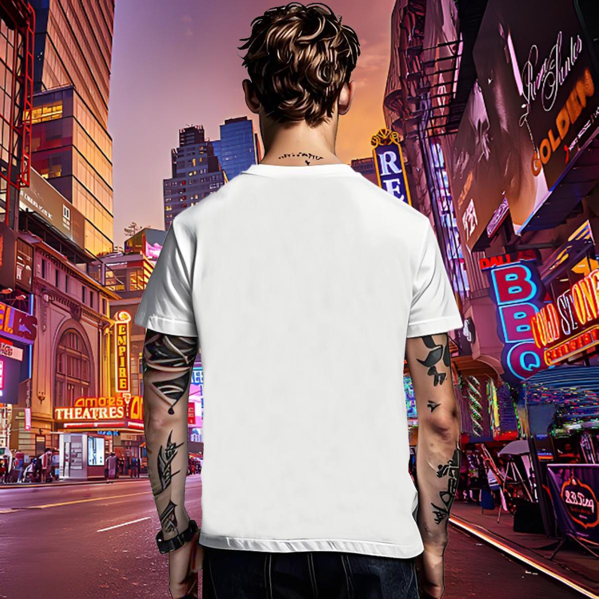 Casual New Couples T Shirts 230g 100% Cotton Summer Casual religion Short Sleeve Soft T-Shirts High Quality Floral Print Wear