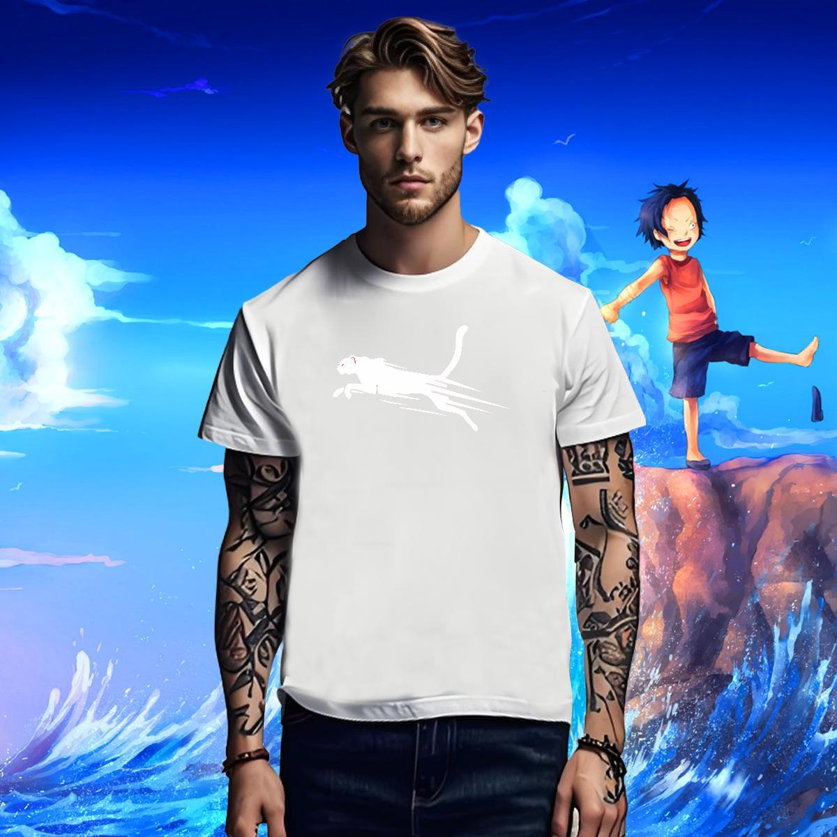 Designer Tshirts cat Summer Casual 230g 100% Cotton Tops Tees Breathable Crew Neck Loose Man T Shirts Skull