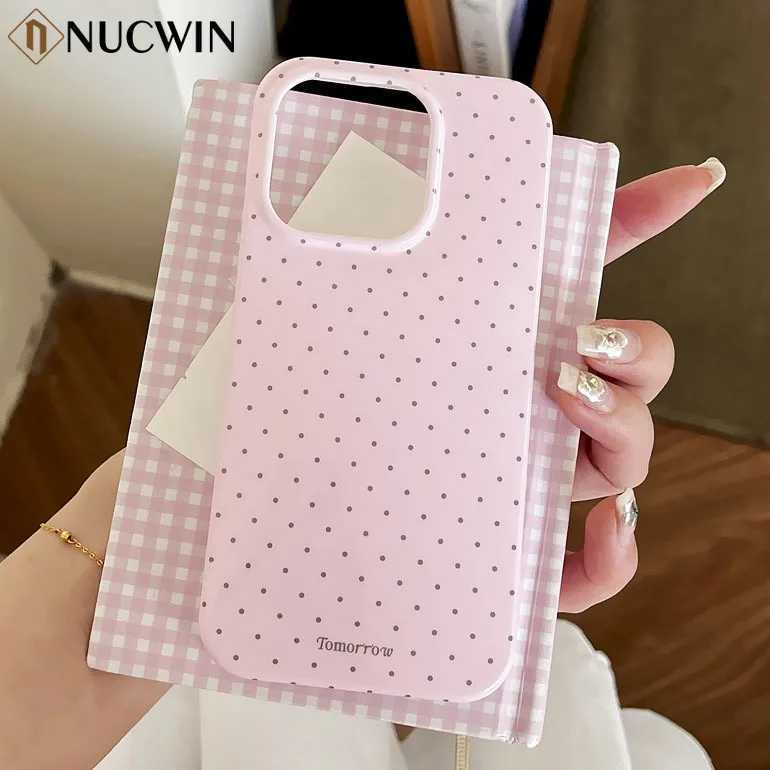 INS Polka Dot Small Fresh Mobile Phone Case for iPhone 15 14 13 12 Pro Max 11 Ultra Slim Shockproof Cover for iPhone 15 Pro MaxM240816