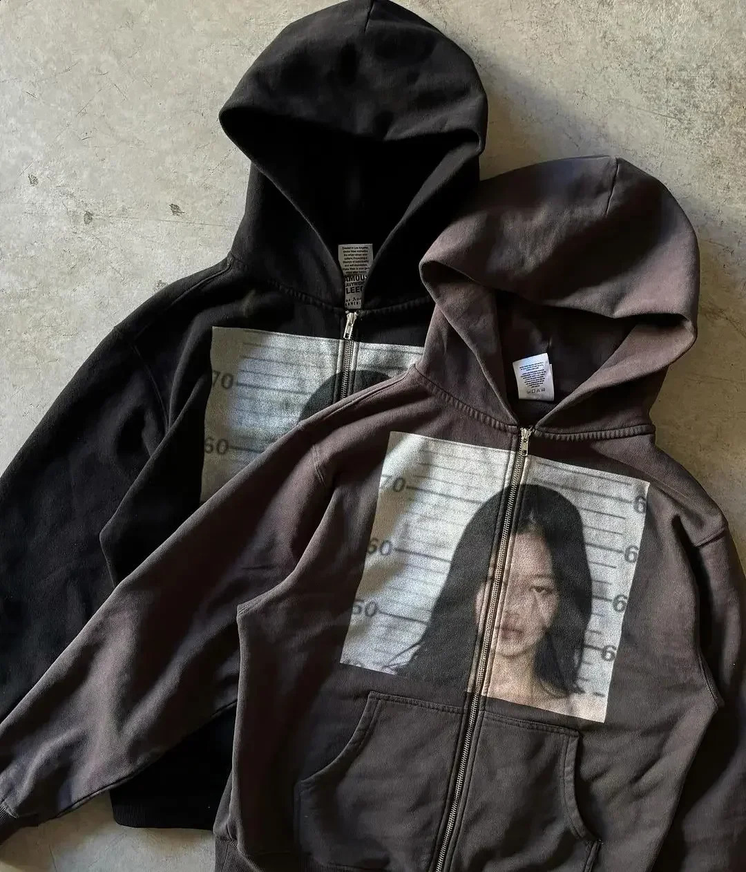 Autumn Y2K Retro Mens Hoodie with Personalized Pattern Style Street Open Back Long Sleeve 240815