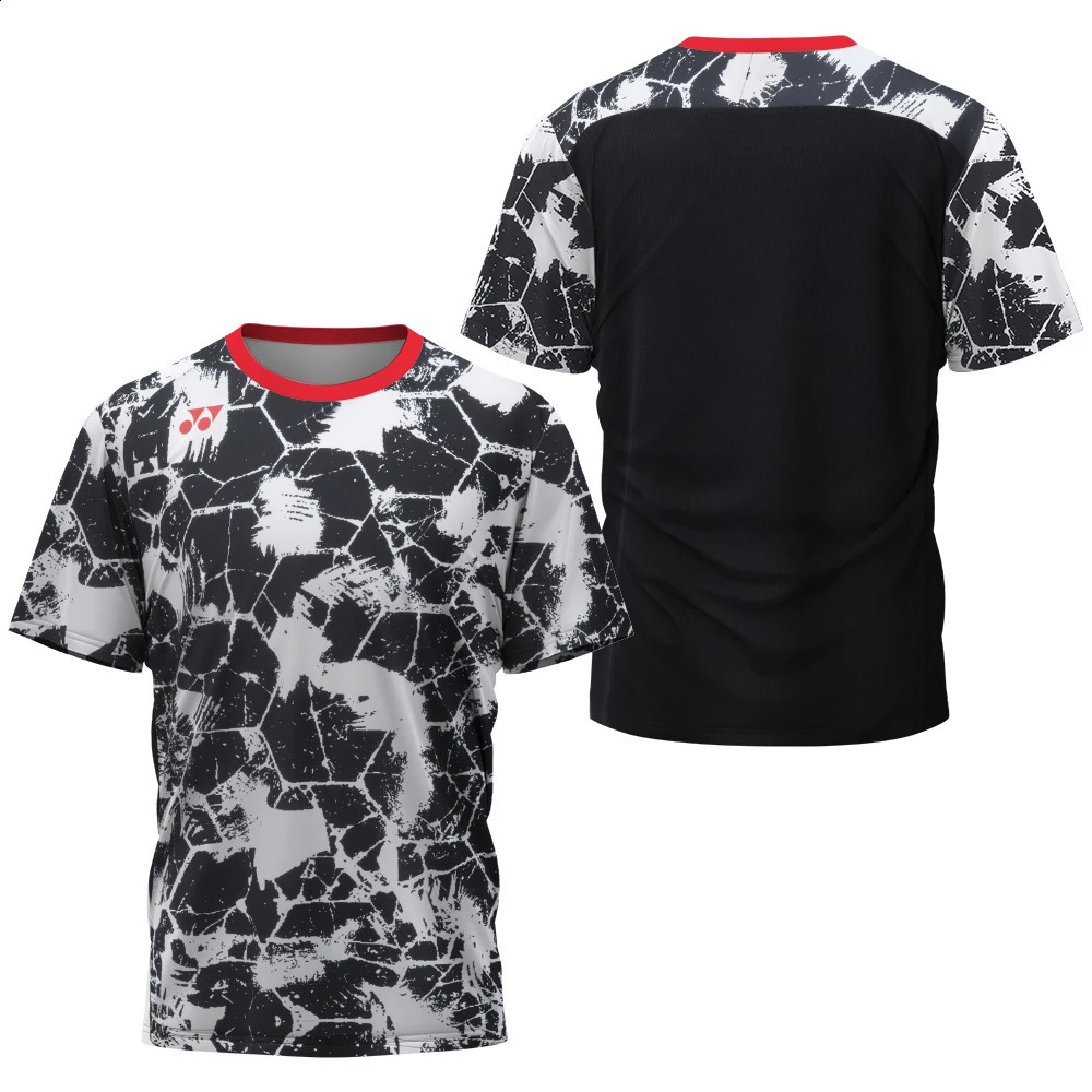 Mens Tshirt 3D Print Summer Quick Drying Short Sleeve ONeck Tees Badminton Tennis Table Fitness Sports Breathable Tops 240816
