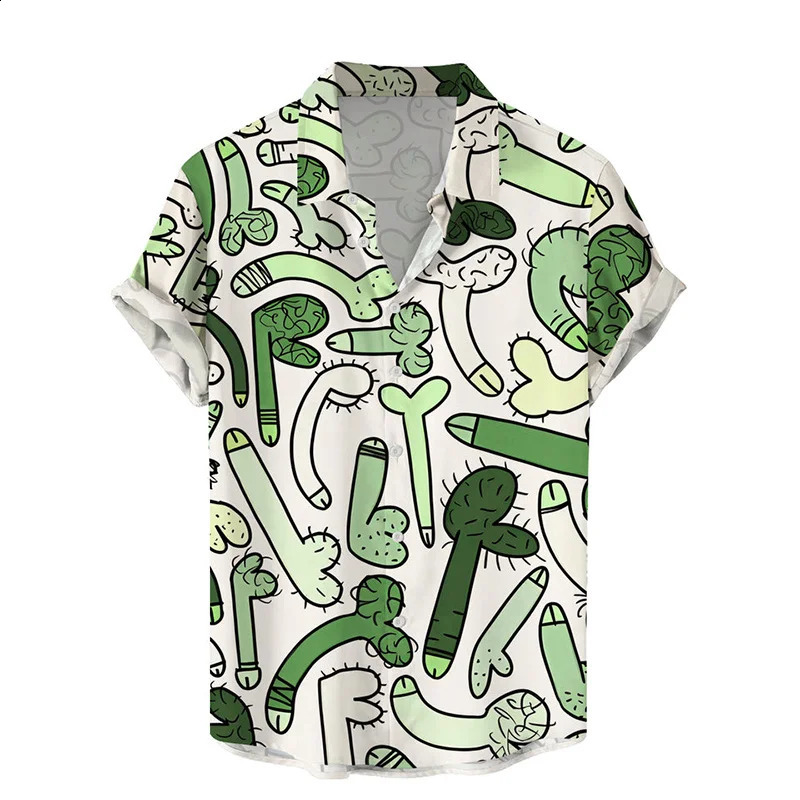 Summer Harajuku 3D Sexy Mermaids Print Shirts Hentai Patterns Graphic Short Men Fashion Funny Cool Clothes Blouses 240816