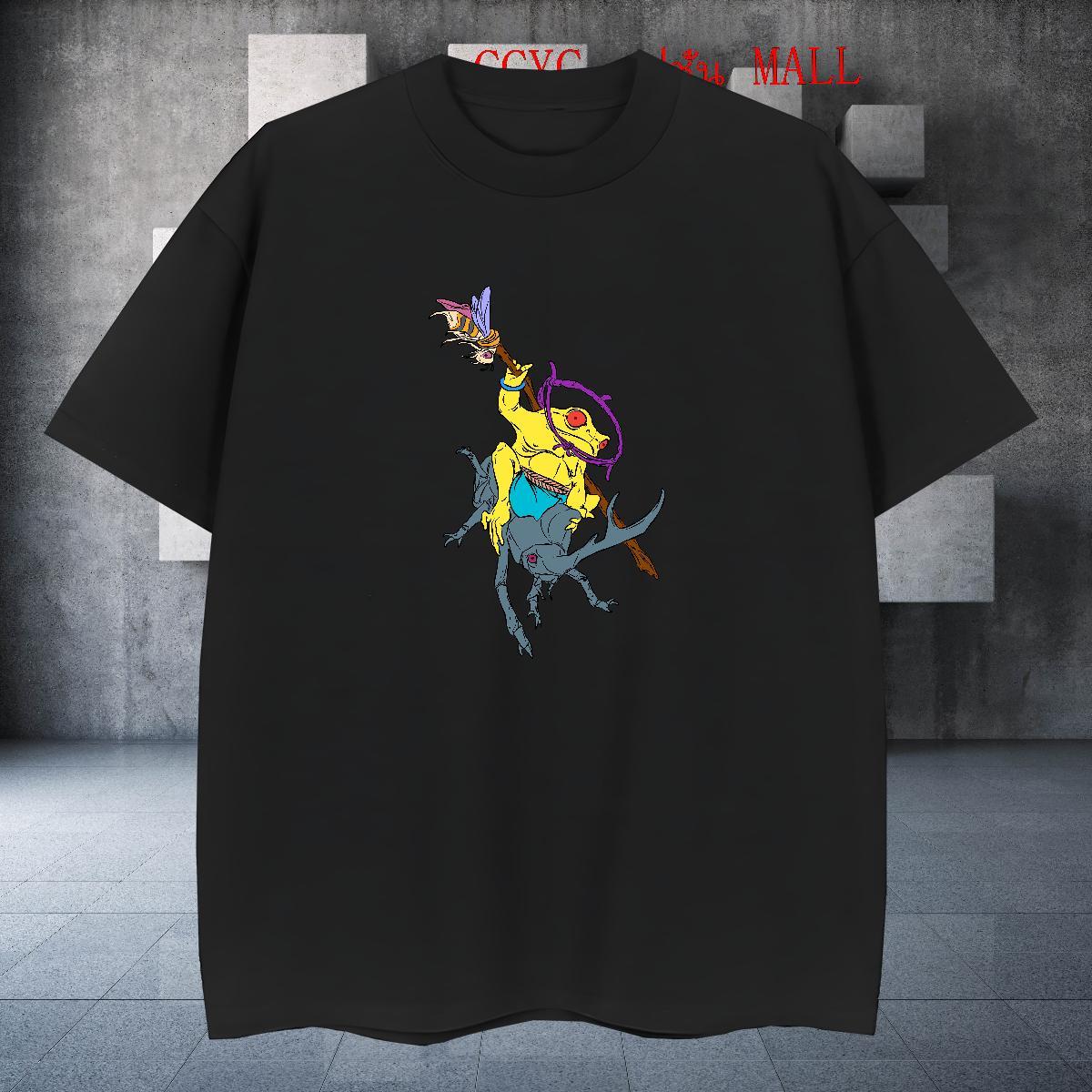 Unisex Tshirt for Man Woman Street Casual 230g 100% Cotton Custom Cartoon Breathable Short Sleeve Frog Men T Shirts Fashion Design Clothings