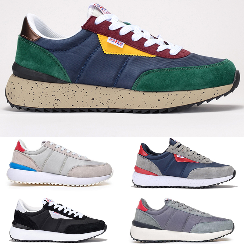 Men fashion sneakers Casual sports shoes TREEPERI 6800 suede designer sneaker beige Navy Red Multi Color Black White for women mens outdoor Trainers s