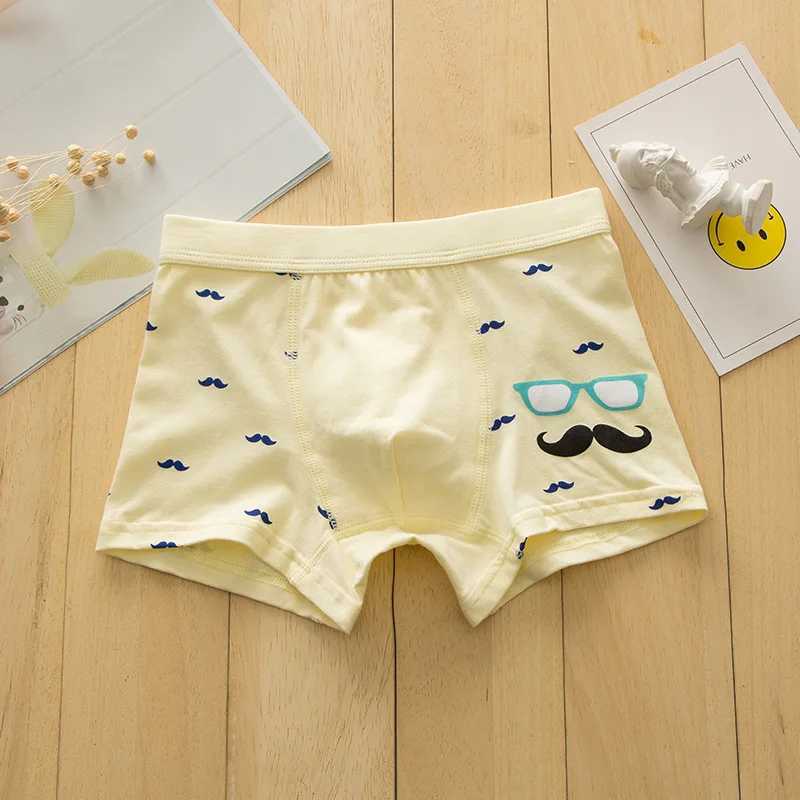 High quality childrens underwear RC organic cotton material interesting beard boxing underwear random color120W240815