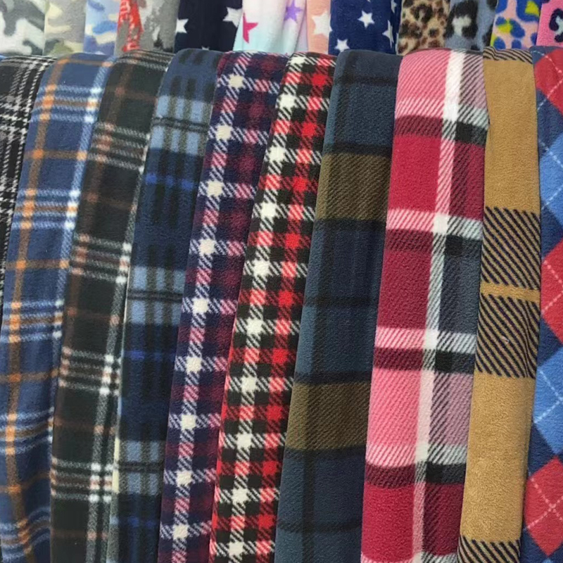 factory direct supply double-sided velvet knitted fabric printed fabric clothing fabric home textile fabrics