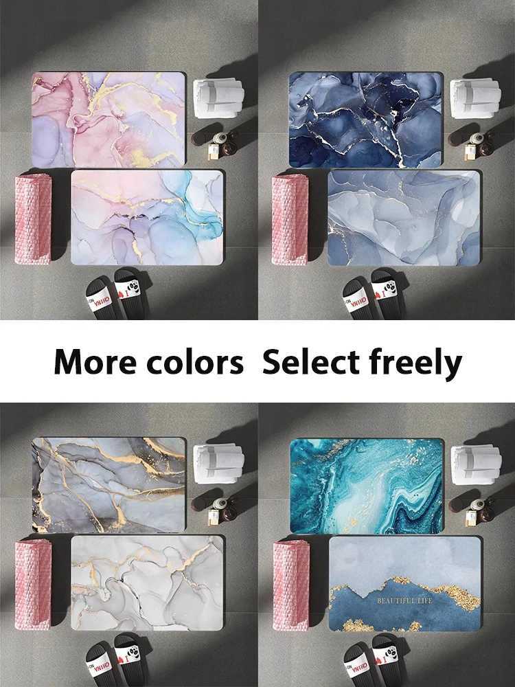 Luxury Diatom Mud Bath Mat Super Absorbent Bathroom Carpet Waterproof Toilet Foot Mats Non-slip Shower Rug Pad Entrance DoormatM240816