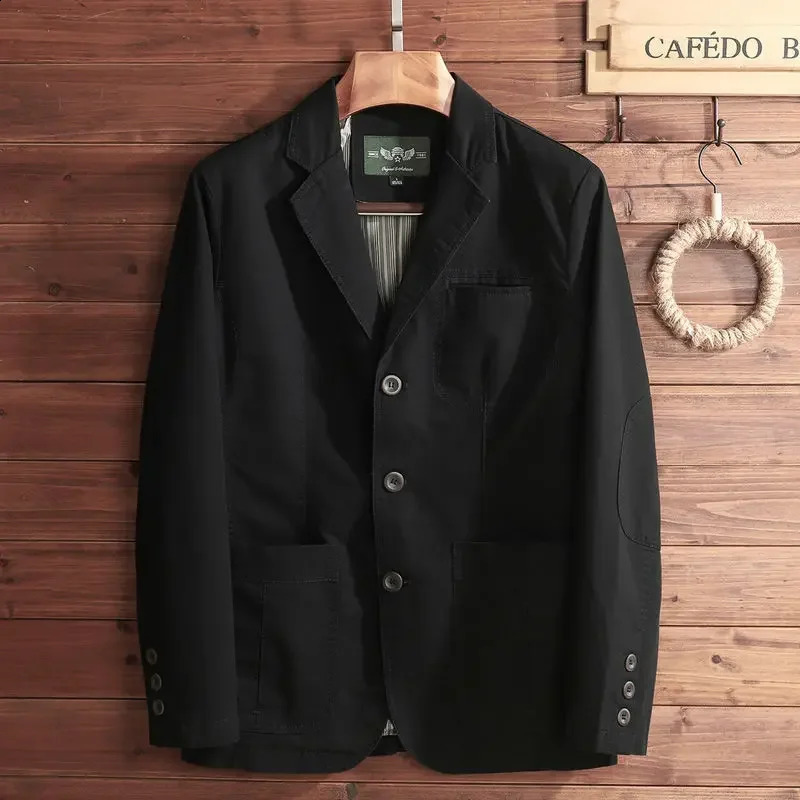 Four Seasons Mens Trend Fashion All-in-one Handsome Jacket Man Loose Coat Male Casual Wear Small Suit Jacket Top 240815