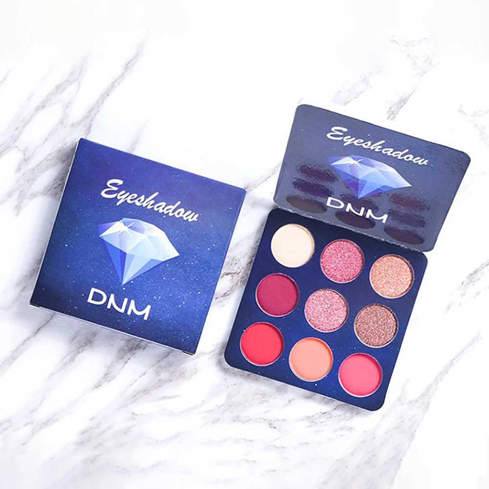 9-color flash eye shadow tray pigment professional eye shadow makeup palette durable eye shadow paletteW241212