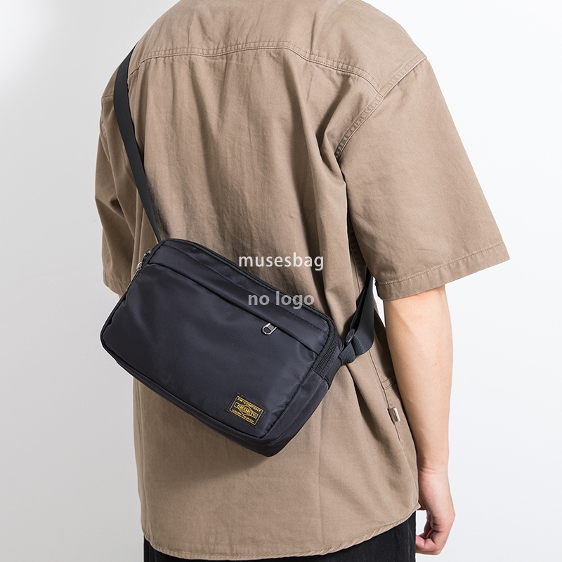 Japanese simple crossbody bag men's casual Oxford cloth shoulder bag personality casual small crossbody bag tooling wind messenger bag