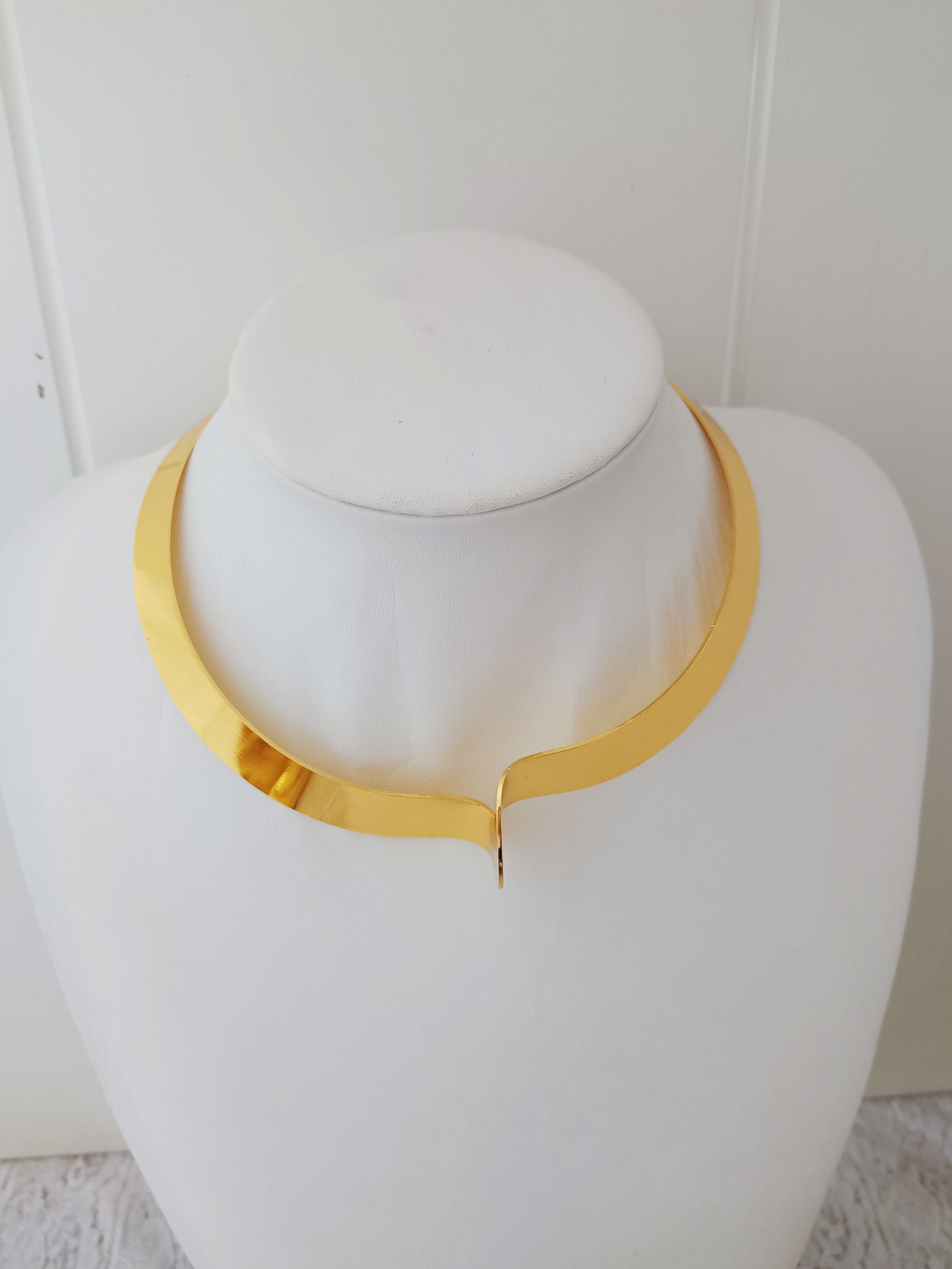 Elegant Temperamental Metal Necklace Band Trendy European American Hip Hop Accessory