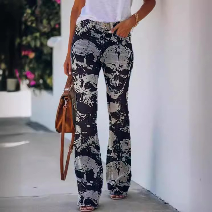 2022 Imitation Large Casual Long Pants Thin Jeans Women's