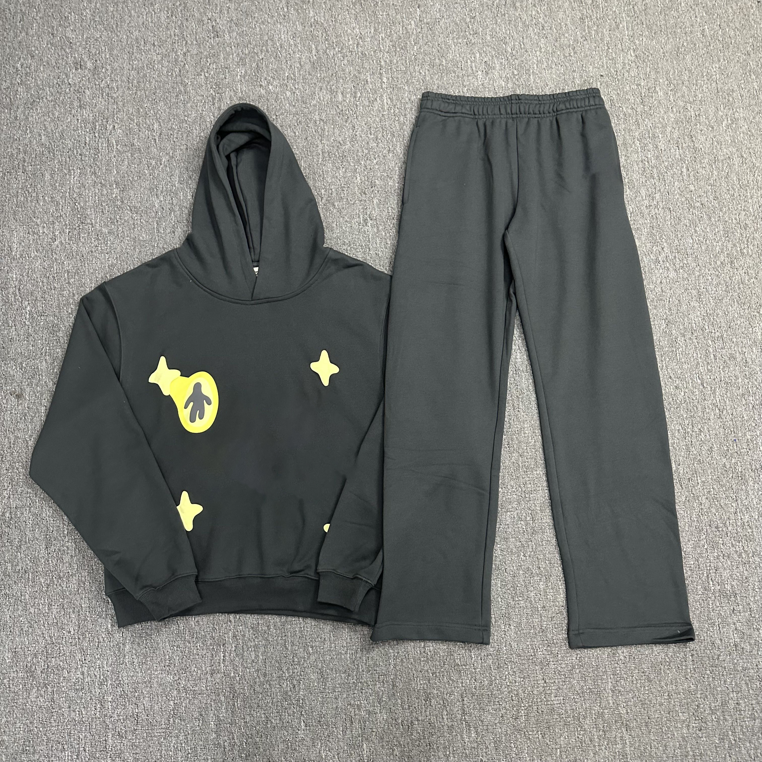 Mens Designer Hoodie Foam Letter Print Hooded Sweatshirt Loose Casual Pants Y2K Set Tide Hip Hop Set