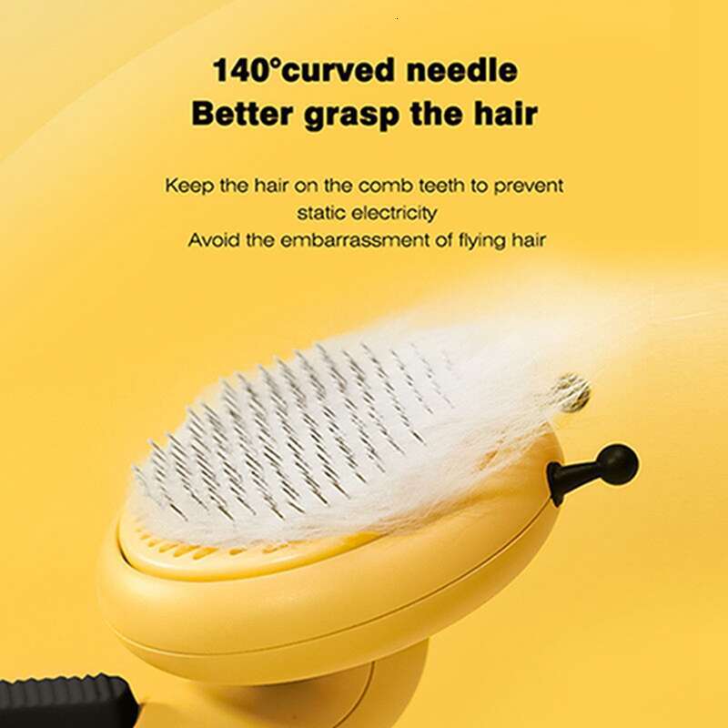 Pet Cleaning Grooming Product 2024 New Style Little Bee Comb Cat Dog Hair Remover Brush Stainless Steel Accesorries