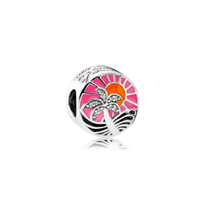 925 Sterling Silver Beach Resort Lamp Queen Crown Planet Pink Love Magic Charms S925 Snake Beads For Jewelry Making Free Shipping