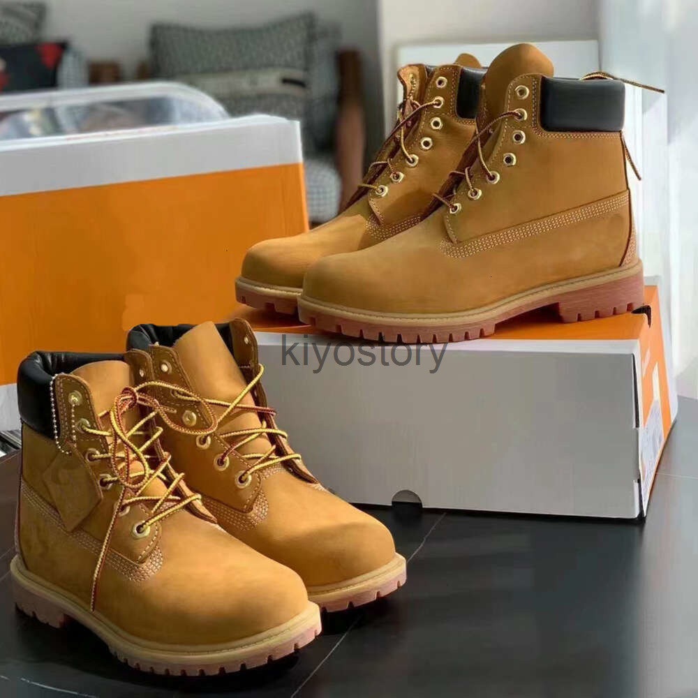 boots designer Martin boots Ankle Boots tims Cowboy Yellow boots Blue Black Hiking Water Booties Men boots Women Winter Shoes Platform Heels Ankle Boots size 35-46