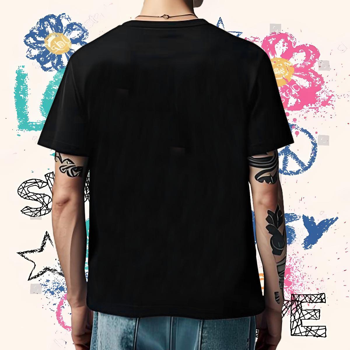 Fashion Design Men Clothes T-Shirt logo Sport 230g Pure Cotton Tops Tees Breathable Crew Neck Cool Design Mens T Shirts Asian Size