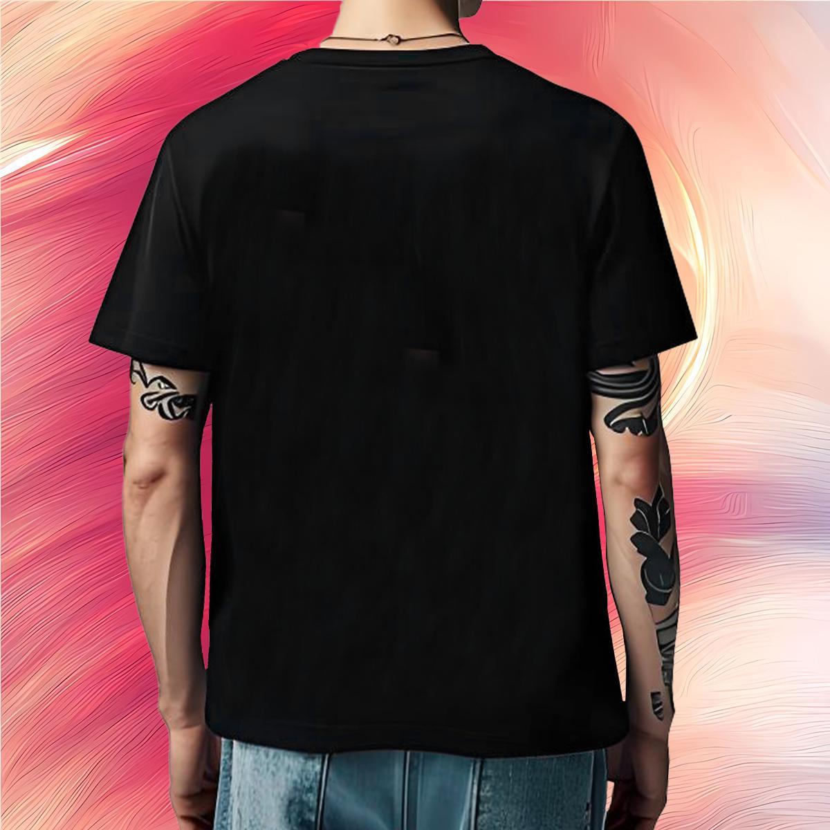Classic Tshirts pumpkin Casual 230g Cotton Tees O-Neck Short Sleeve Soft T-Shirts for Men Cartoon Print