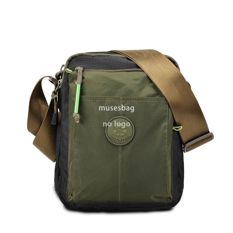 New men's vertical shoulder bag crossbody bag men's casual men's bag waterproof nylon cloth bag