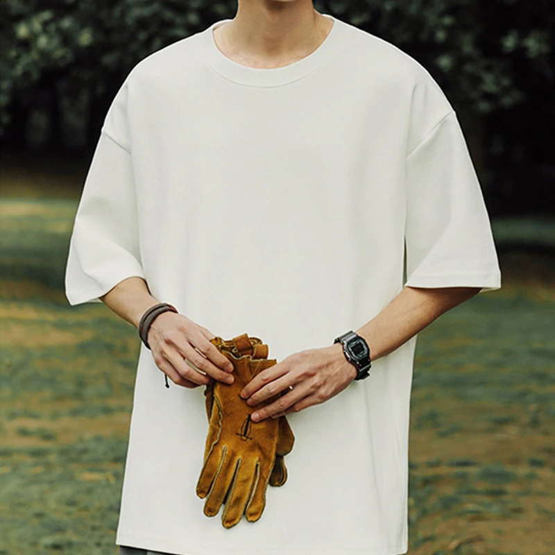 Good Quality TShirts Men Summer Sale Cotton Male Tshirt Versatile Short Sleeves Tee Shirt Boys Basic Plain Tops Oversize 4XL 240815
