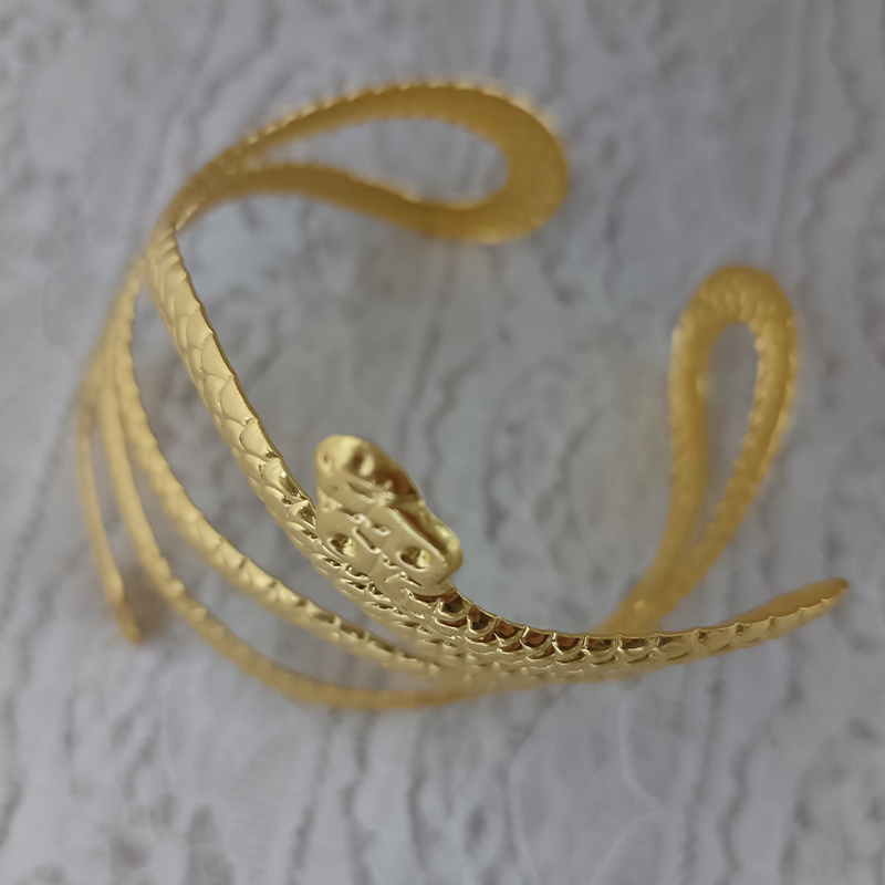 New Bracelet Metal Bracelet Exaggerated Mirror Wide Bracelet Punk Style Bracelet Smooth Plain Circle European and American Trendy Bracelet