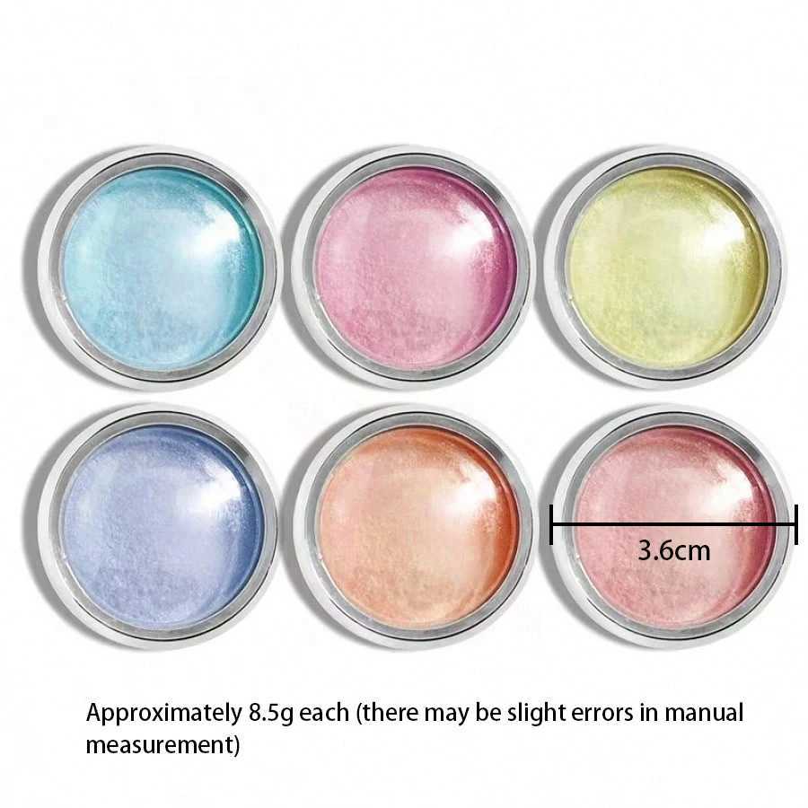6pcs Auroras Nail Powder Metallic Mirror Effect Holographic Chameleon Pigment For Nail Art Gel Polish Mermaid DippingXJ2401