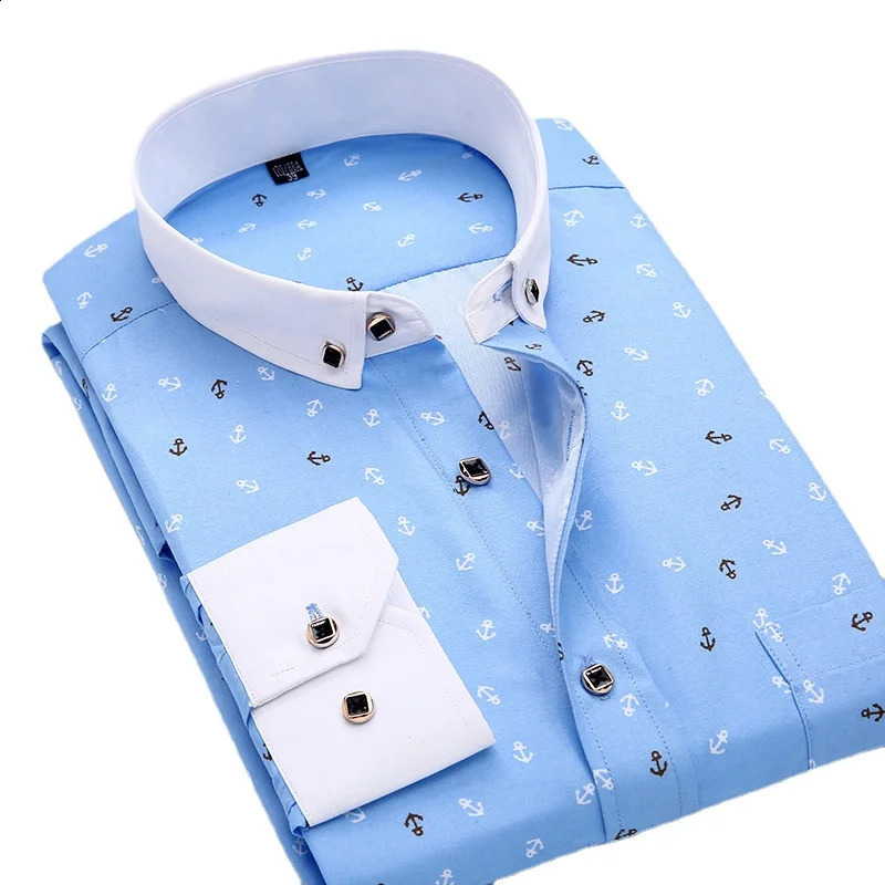 Quality Mens Printed Floral Fashion Long Sleeve Shirt Soft Thin Spring Summer Standard Fit Holiday Button Casual Shirts 240816