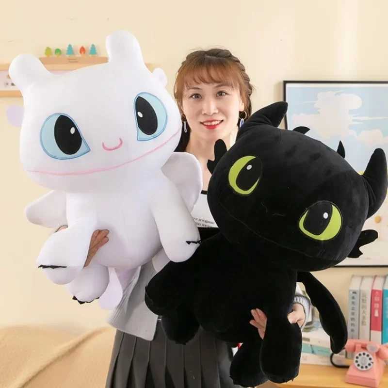 Toothless Dragon Plush Toy Throwing Pillow Cute Cartoon Dragon Soft Decoration Body Pillow Decoration Anime Stuffed Doll Childrens Gift W240816