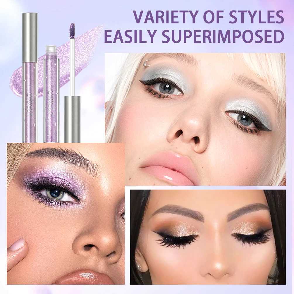 QIBEST Liquid eye shadow Stick Cosmetic eye shadow Pencil eyeliner Quick Dry Glitter eye shadow Contour eye shadowW241212