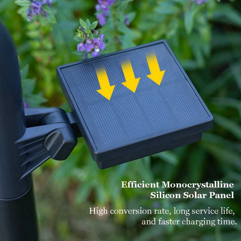 4/6PCS 3000k Led Solar Lawn Lights Outdoor Lamp Garden Courtyard For Walkway Path Villa Landscape Projection Solar Path Light Y240816