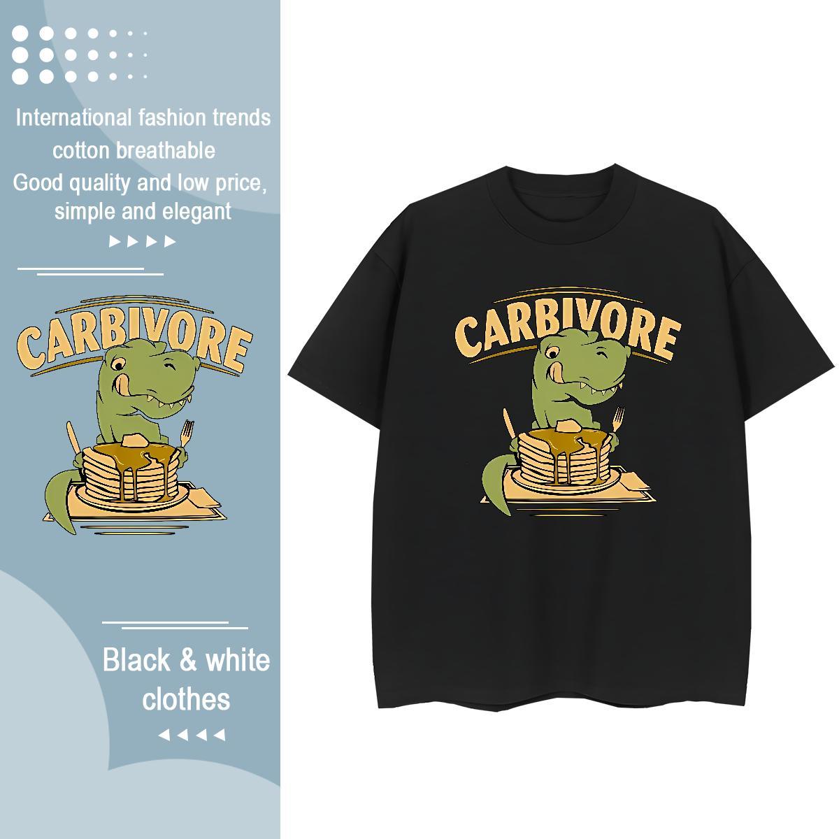 New Women T Shirts Breathable Crew Neck 100% Cotton 230g Unisex Tshirts Skull dinosaur Street Wear 5A Clothings