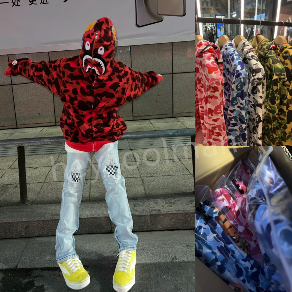 hoodie designer mens luxury shark hoodie men sweatshirts Camouflage shark hoodies designer for men Womens polo hoodie Long Sleeve