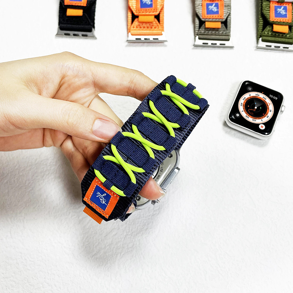 Wrist Strap Apple Watch Ultra 2 Series 9 8 7 6 SE 5 4 Nylon Tactical Sports band for iwatch 49mm 45mm 44mm 42mm Bracelet free shipping