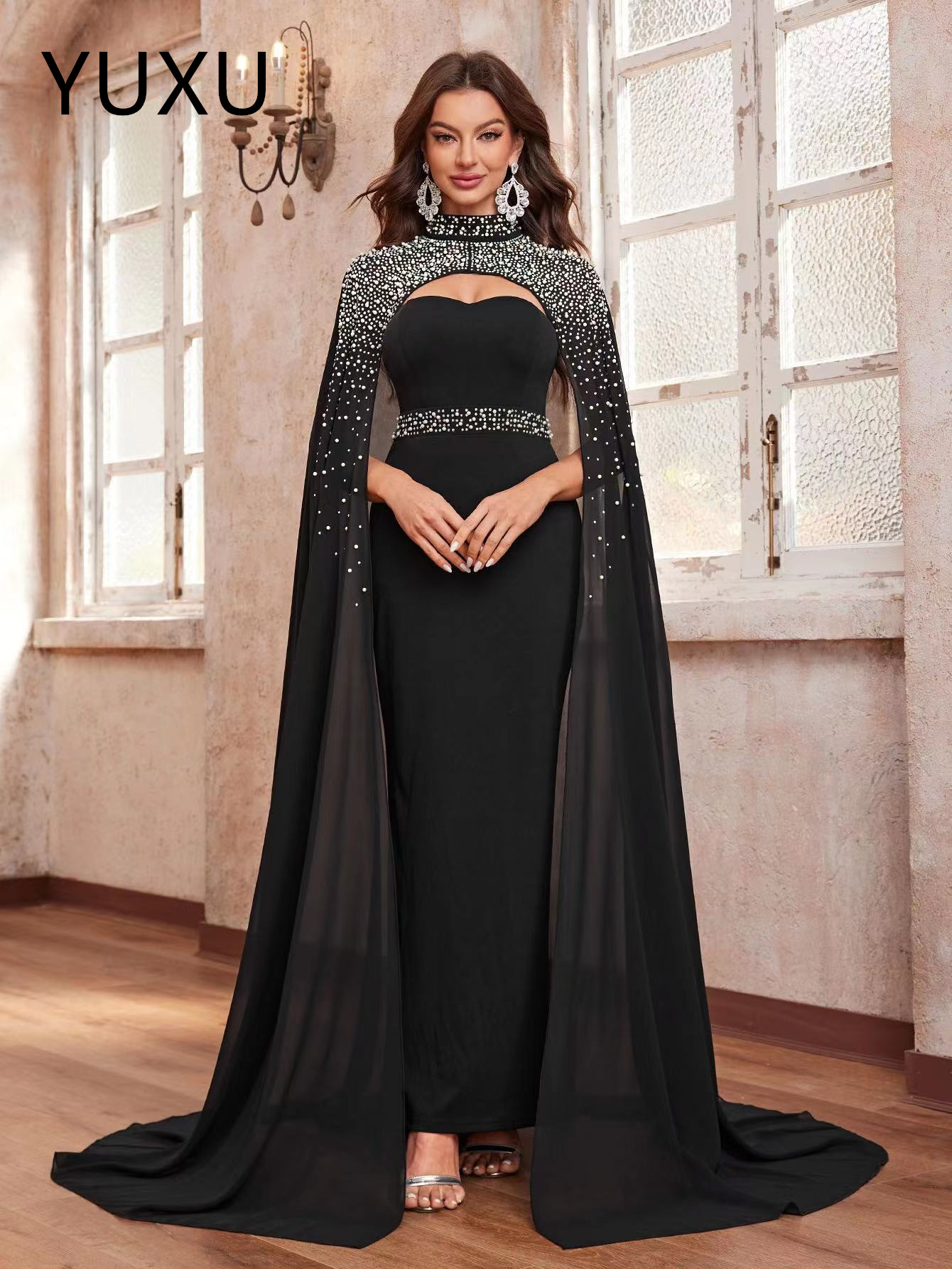 2024 luxury arabic Prom Dress pearls Beaded two piece Sexy Evening Formal Party Robe De Soiree Formal Party Second Reception Birthday Engagement Thank