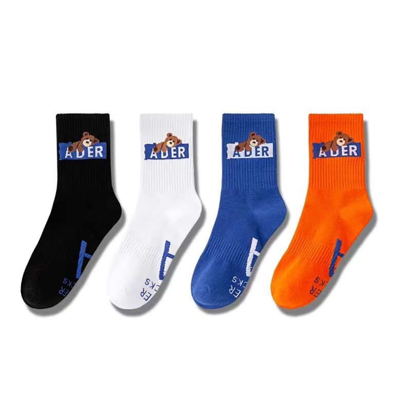 Little Bear Socks Autumn/Winter Trendy Brand Men's Long Socks Women's Sports Ins Trendy Street Versatile Long Socks