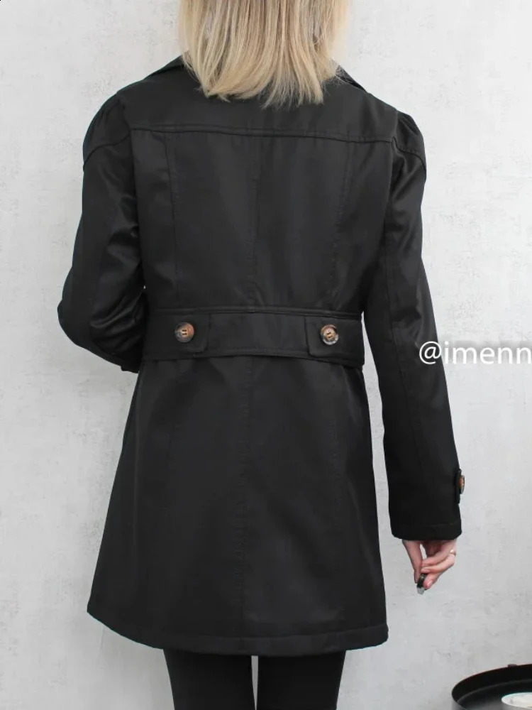 Fashion Casual Windproof Clothing Korean Edition Long Womens Top and Jacket Trench Coat 240814