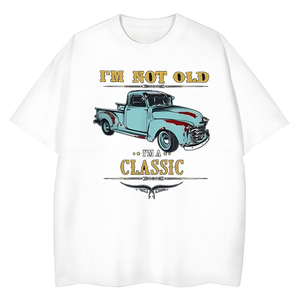 2024 T-Shirts 100% Cotton 230g Round Neck Short Sleeve Sports Street Wear car Lady T shirt Nice Black Oversized Top Shirts