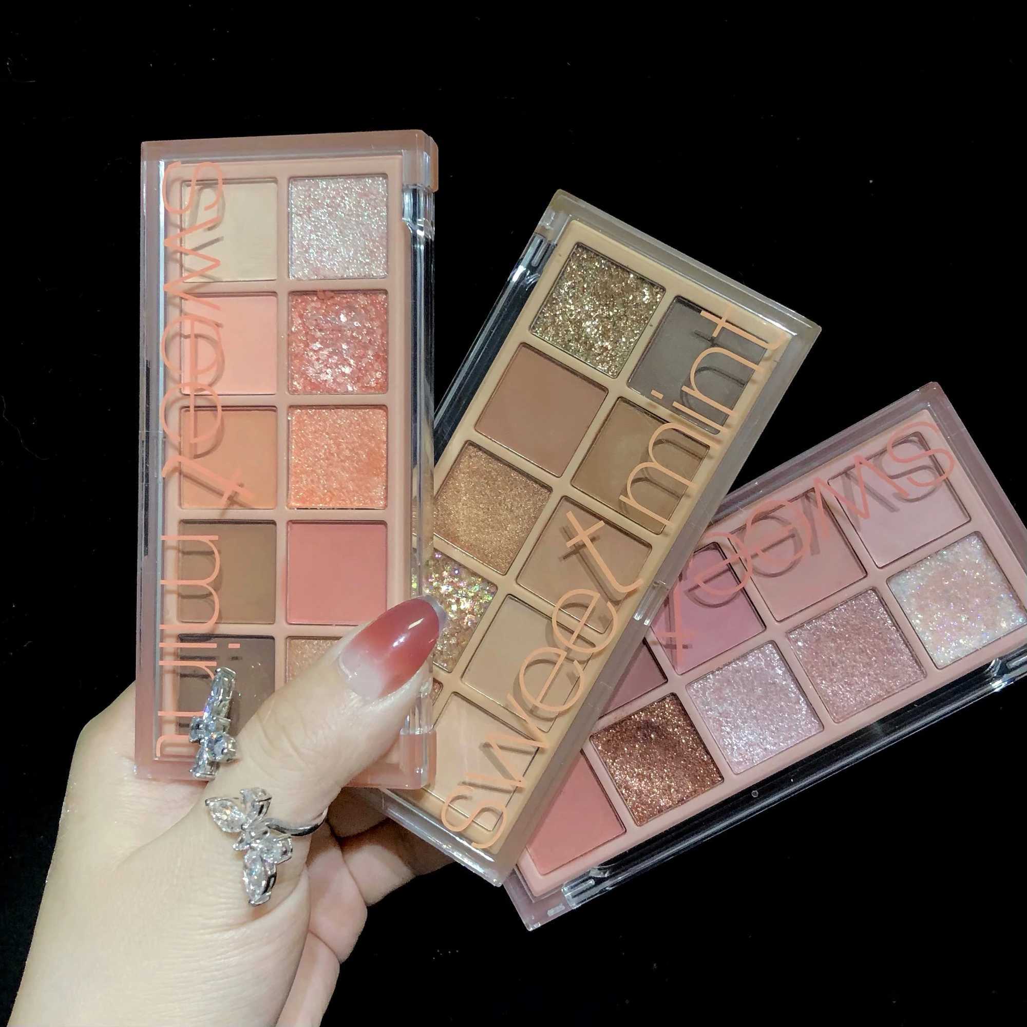 10 color eye shadow palette caramel pumpkin all matte acrylic eye shadow makeup glitter rose peach eye shadow pigmentW241212