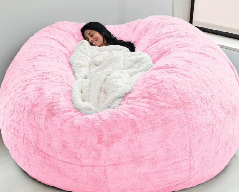 Oversized Cartoon Bean Bag Chair Cover, Soft Veet Fabric Lazy Gaming Sofa - 005 dh5727163